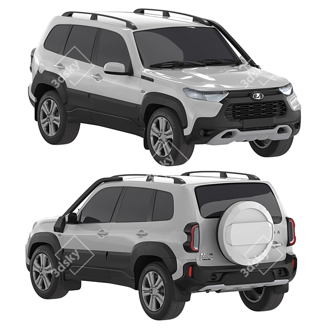 Lada Niva Travel: Off-road Adventure 3D model image 7