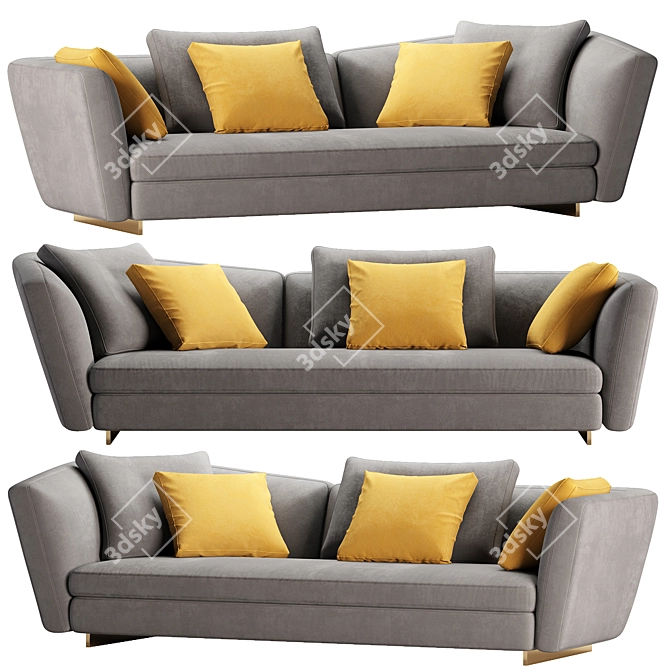 Modern Minotti Seymour 3D Model 3D model image 1