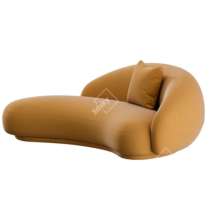 Elegant Julep Chaise: Luxurious Tacchini Design 3D model image 3