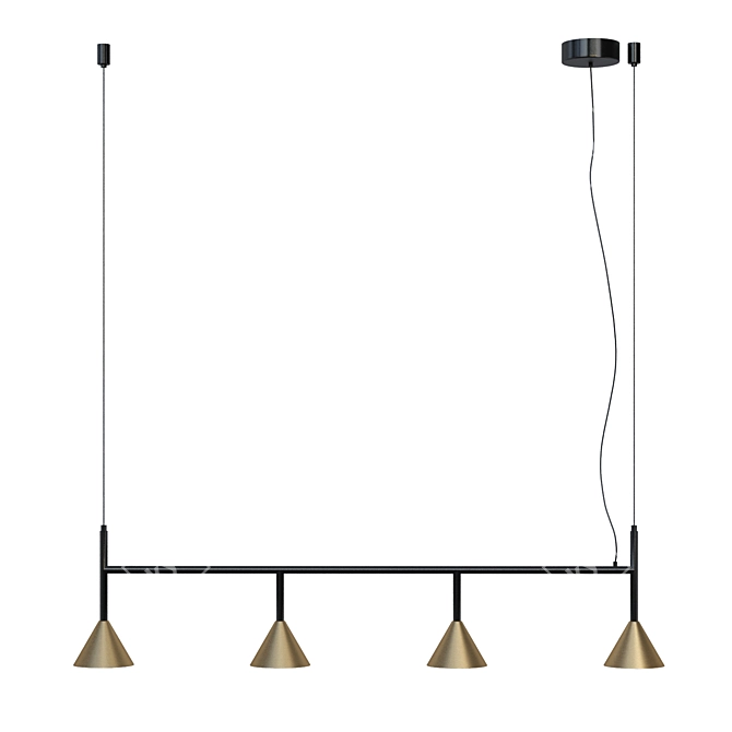 Metal Pendant Light - Lucande Kartio 3D model image 1