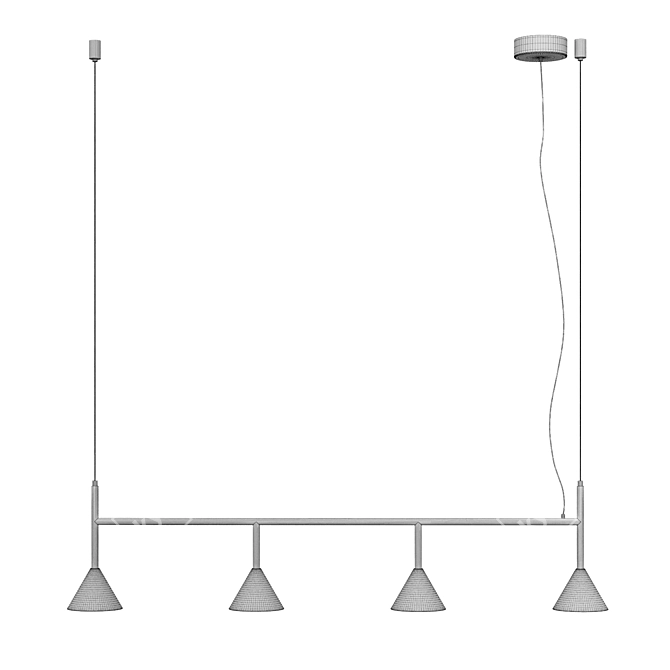 Metal Pendant Light - Lucande Kartio 3D model image 3