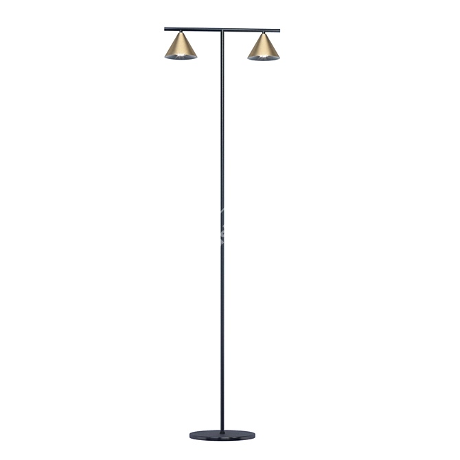 Modern Metal Floor Lamp - Lucande Kartio 3D model image 1