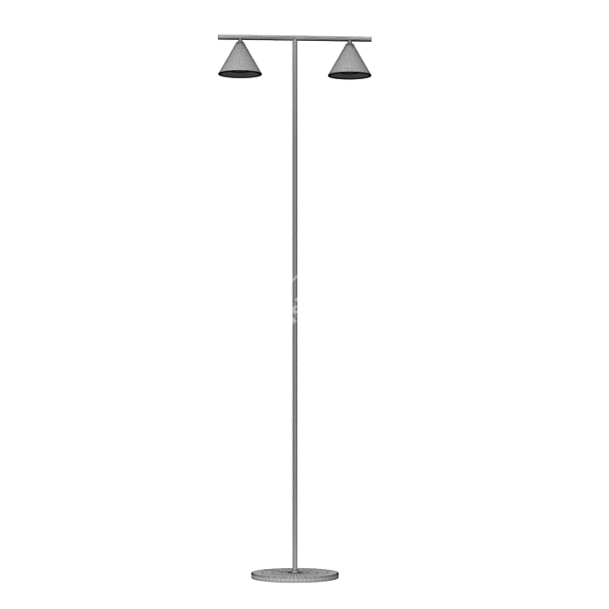 Modern Metal Floor Lamp - Lucande Kartio 3D model image 3