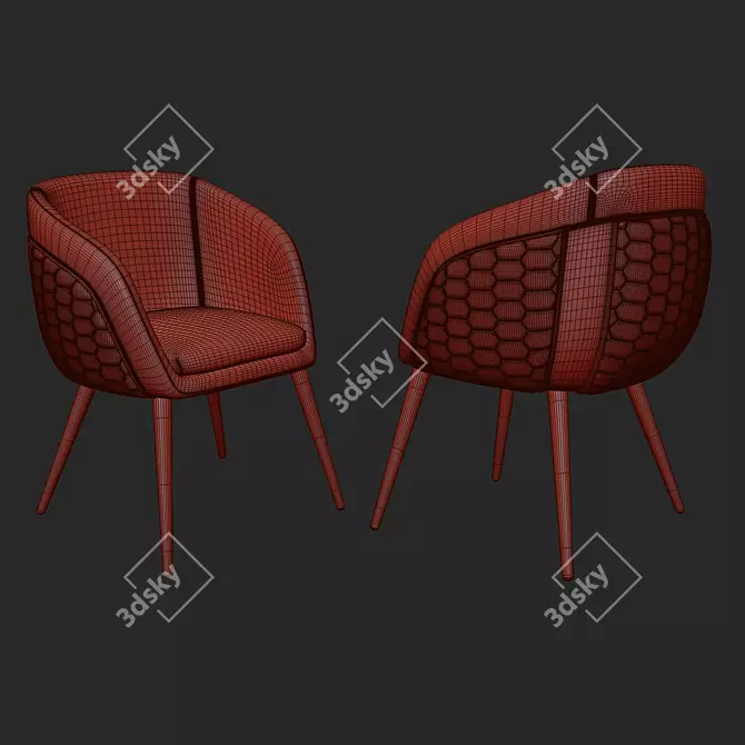 Luxury Vega Chair by Tonino Lamborghini 3D model image 5