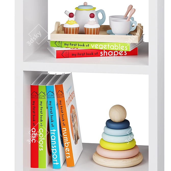 Crate and Barrel Kids Mallory Wall Shelf 3D model image 5