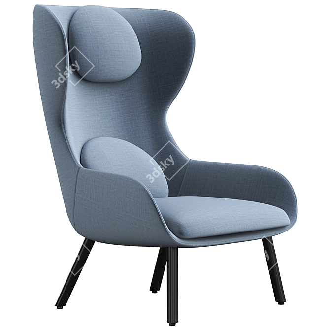 Modern Al Myra 682 Armchair 3D model image 1