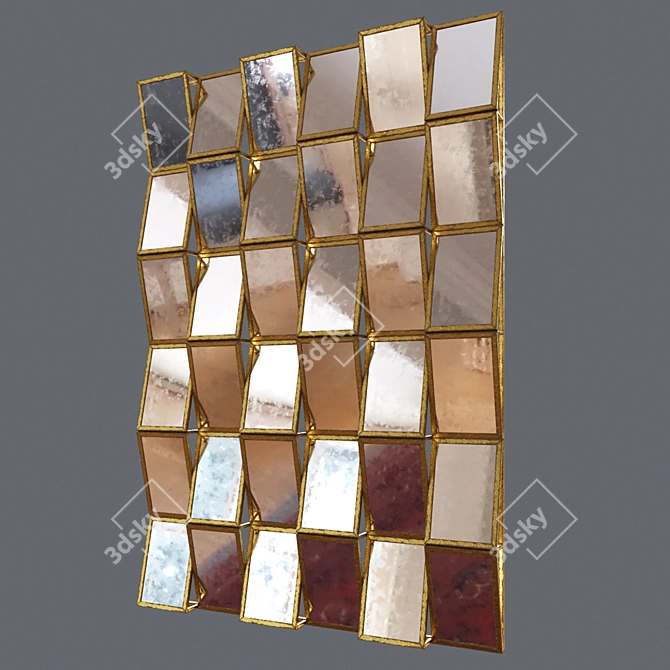 Sleek Miroir: Modern Reflection 3D model image 2