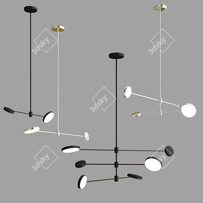 Elevate Your Space with MOTION Lamps 3D model image 4