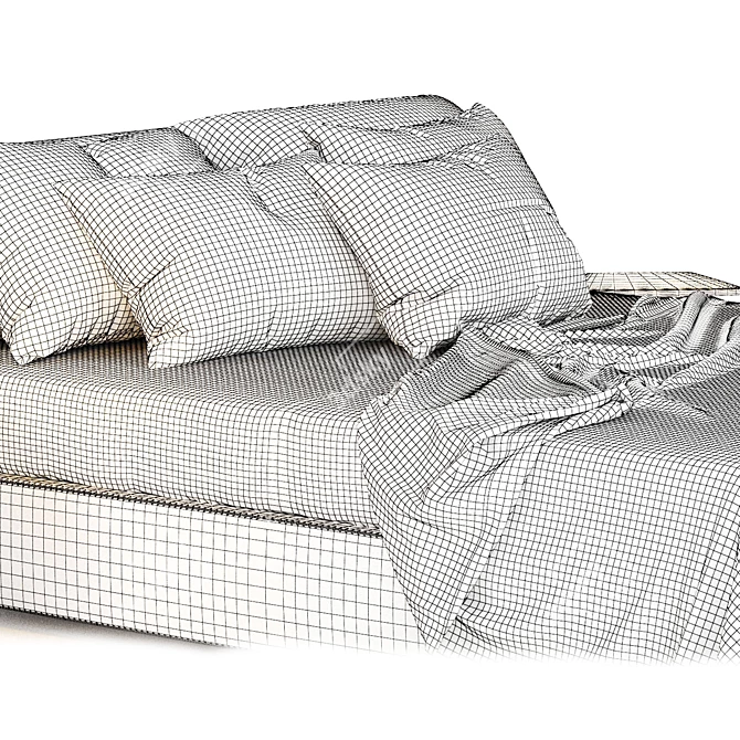Dall'Agnese Comfort Bed: 2017, V-ray Render, 3Ds Max 2017, OBJ, FBX 3D model image 4