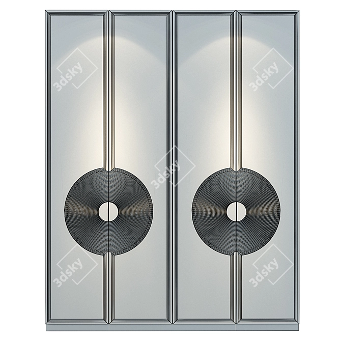 Elegant Richelieu Hallway Wardrobe 3D model image 3