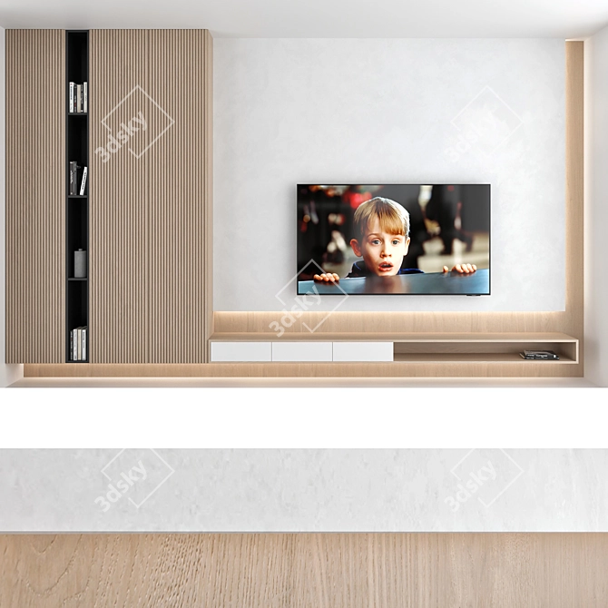 Title: Luxury TV Wall Set for Stunning Home Entertainment 3D model image 5