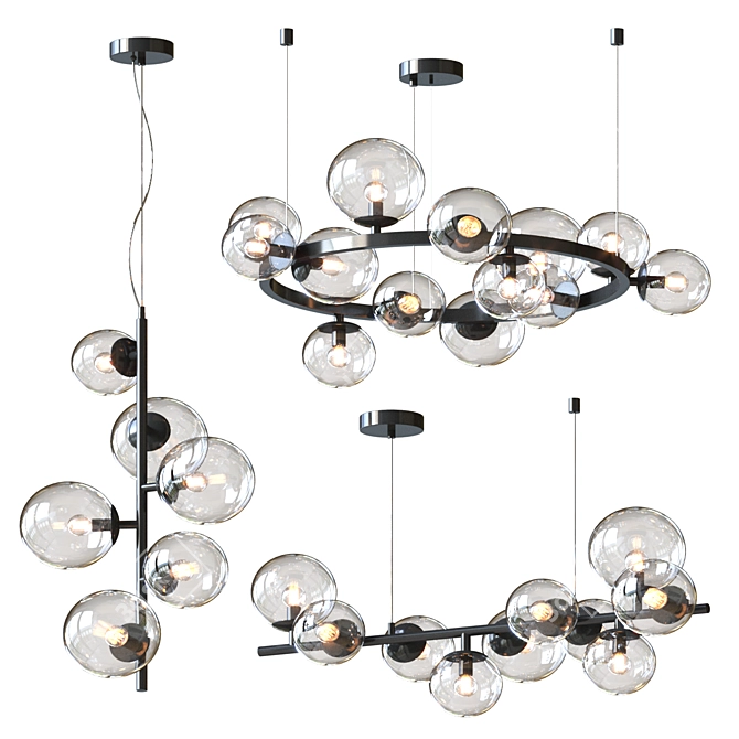 Odeon Light Tovi Pendant Collection 3D model image 3