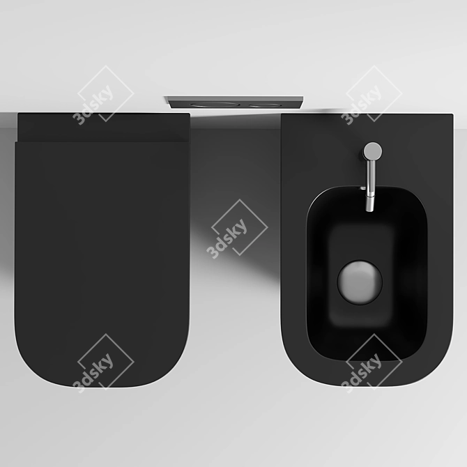 Galassia Meg11 Pro Floorstanding WC: Elegant and Reliable 3D model image 2