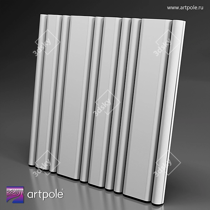 OM 3D Panel STEP: Premium Gypsum 600x600mm 3D model image 2