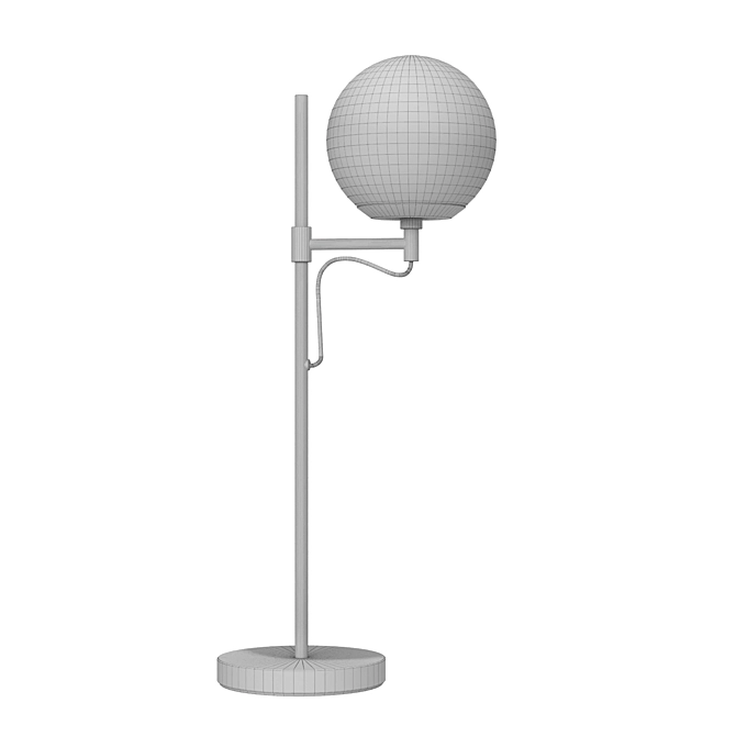 Elegant Metal Table Lamp 3D model image 3