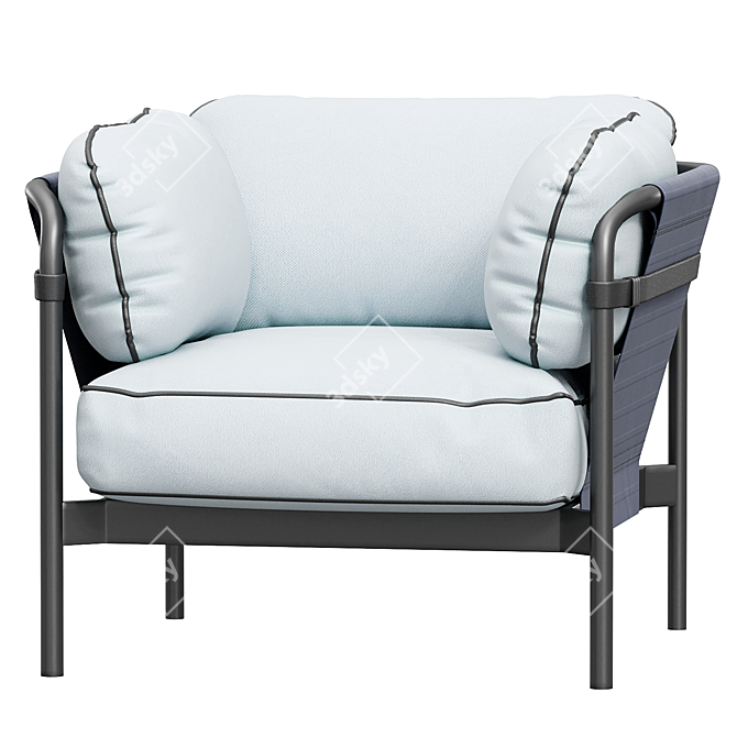 Premium Comfort: Can HAY Armchair 3D model image 1