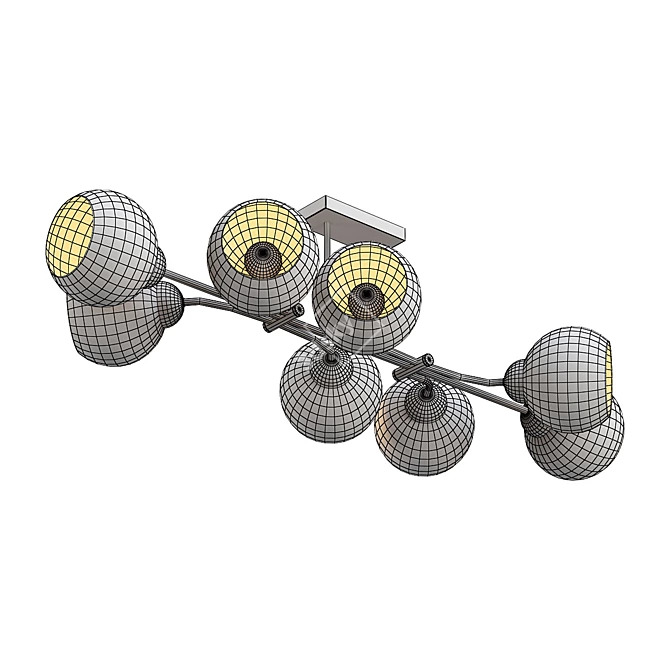 Modern Lumion Alana Ceiling Chandelier 3D model image 2