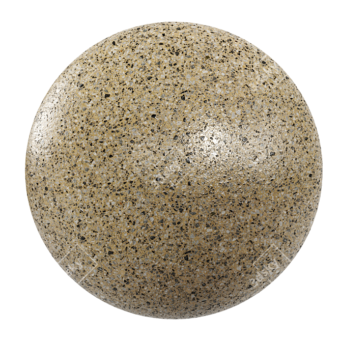 Venetian Terrazzo: Seamless Marble Texture Kit 3D model image 1