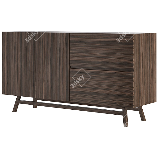Elegant Giada Sideboard: Functional and Stylish 3D model image 1
