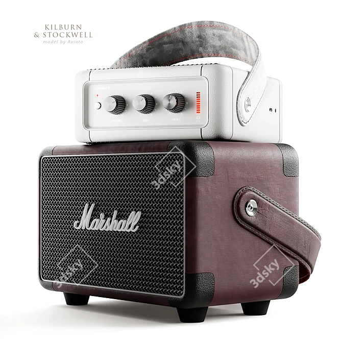 Marshall Kilburn & Stockwell: Portable Powerhouse Speakers 3D model image 3