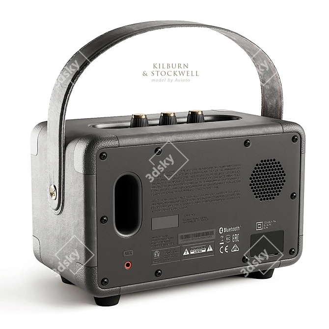 Marshall Kilburn & Stockwell: Portable Powerhouse Speakers 3D model image 4