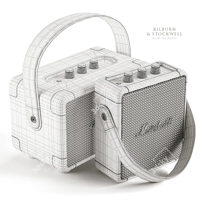 Marshall Kilburn & Stockwell: Portable Powerhouse Speakers 3D model image 5