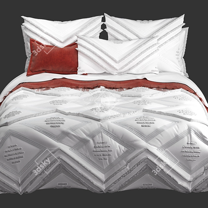 Luxury Dream Bed Linen Set 3D model image 3