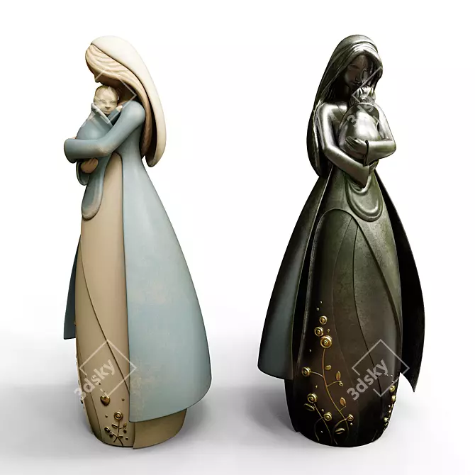 Mother's Love Sculpture: Version 2 3D model image 9