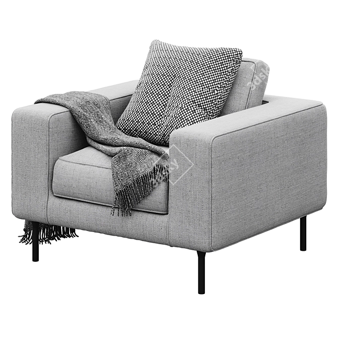 Modern Neo Armchair: Stylish Comfort 3D model image 1