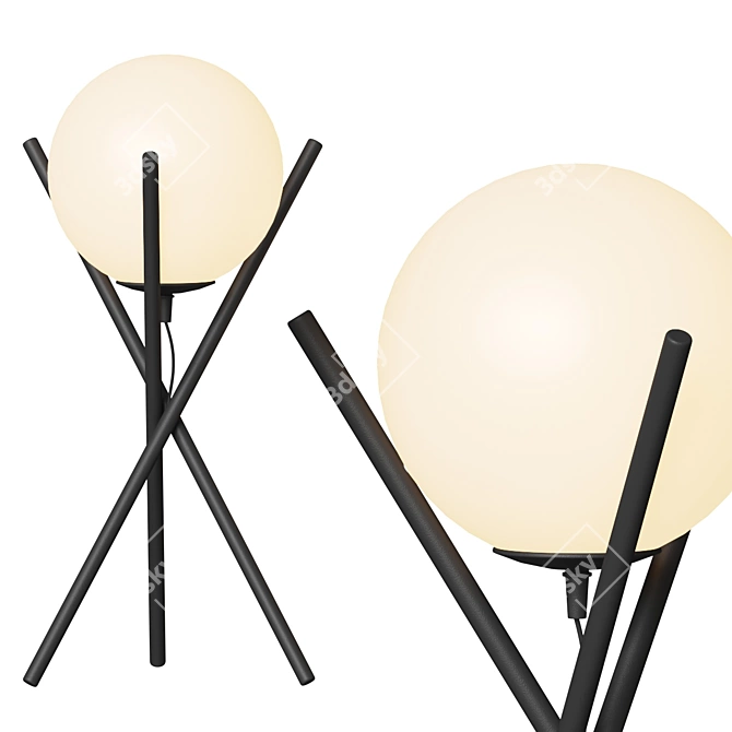 Sculptural Beauty: Giana Table Lamp 3D model image 1