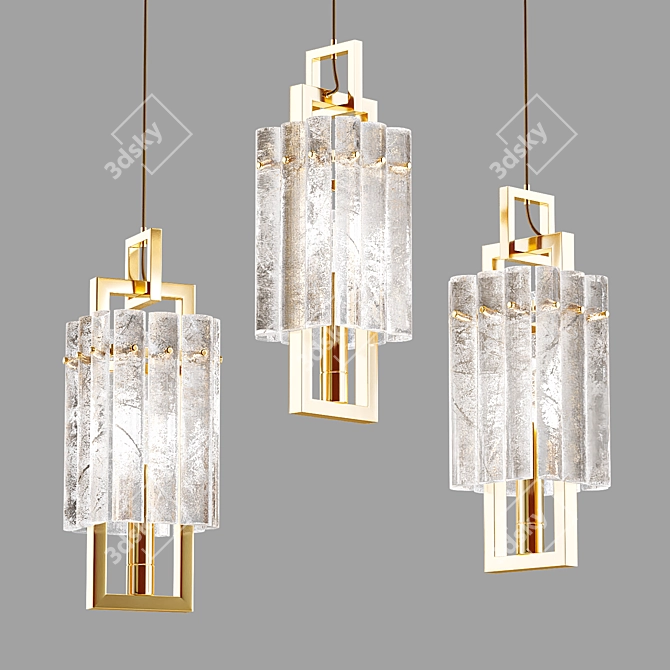 Sleek Pendant Light: BENNA 3D model image 1