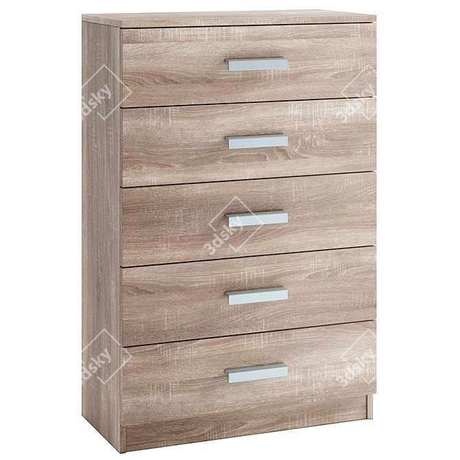 Stylish Jusk Tapdrup Chest 3D model image 4