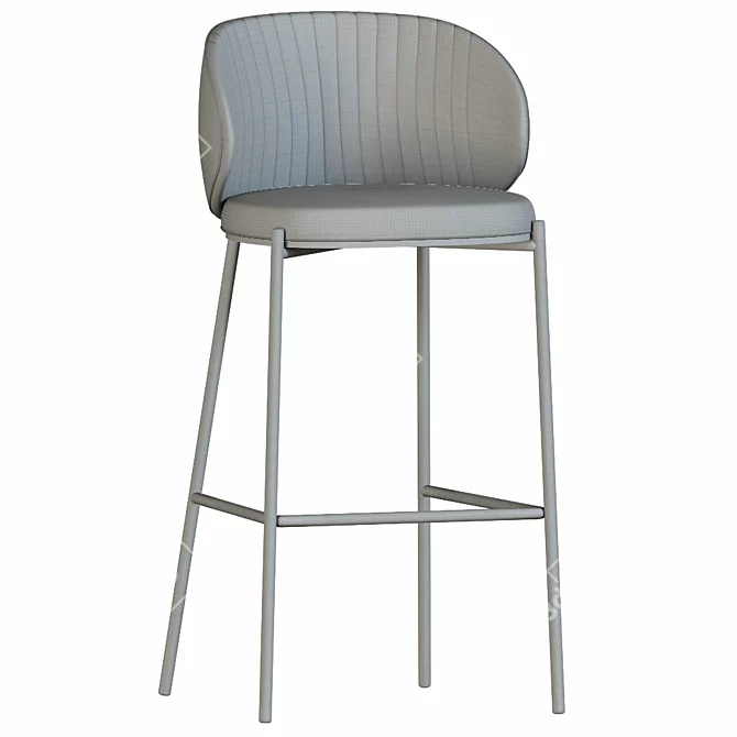 Sleek and Stylish Bar Chair 3D model image 3