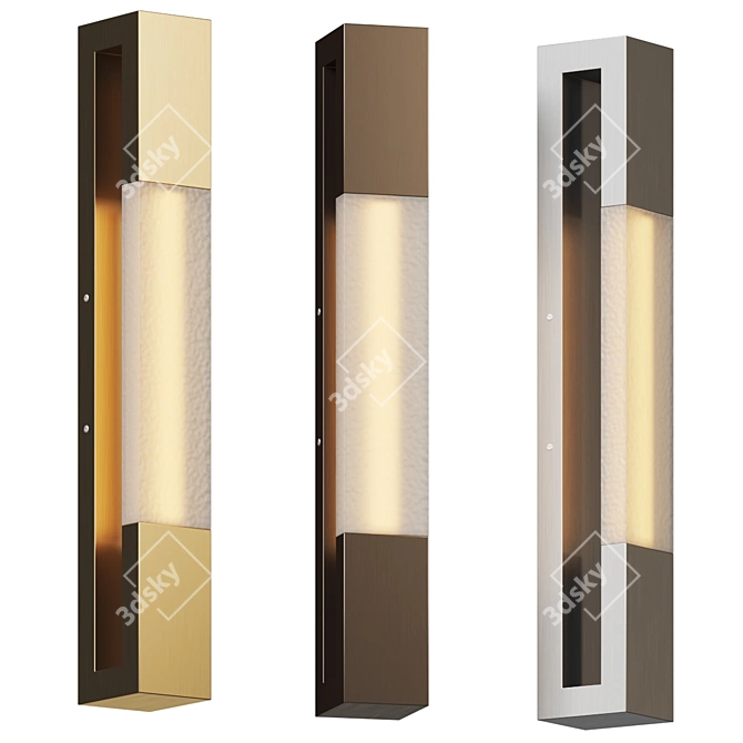 Sleek and Modern Ember Sconce 3D model image 5