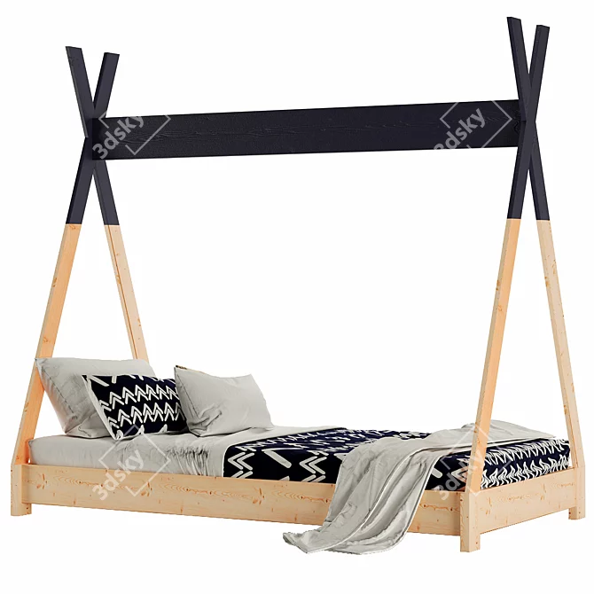 Creative Kids Teepee Bed Kit 3D model image 1