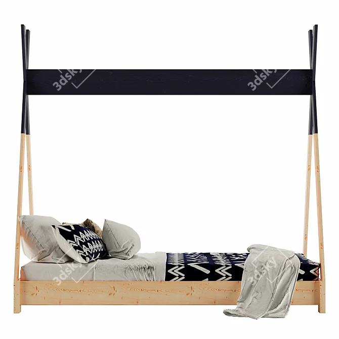 Creative Kids Teepee Bed Kit 3D model image 2