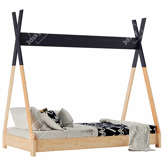 Creative Kids Teepee Bed Kit 3D model image 3