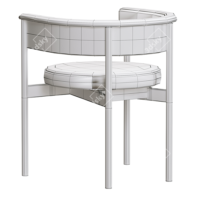 Sleek and Modern N-SC01 Dining Chair 3D model image 4