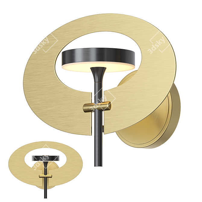 Ingara Wall: Modern LED Wall Lamp 3D model image 1