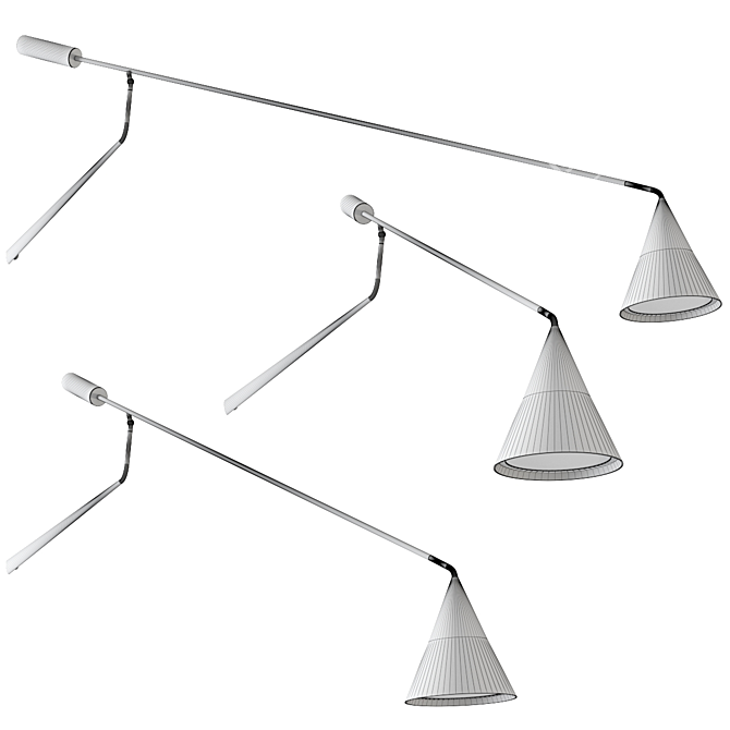 Gordon Tooy Wall Lamp - Sleek and Stylish 3D model image 2