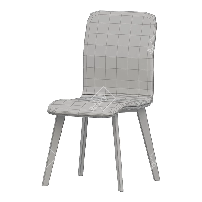 Luxury Leather Chair - Lara 3D model image 2