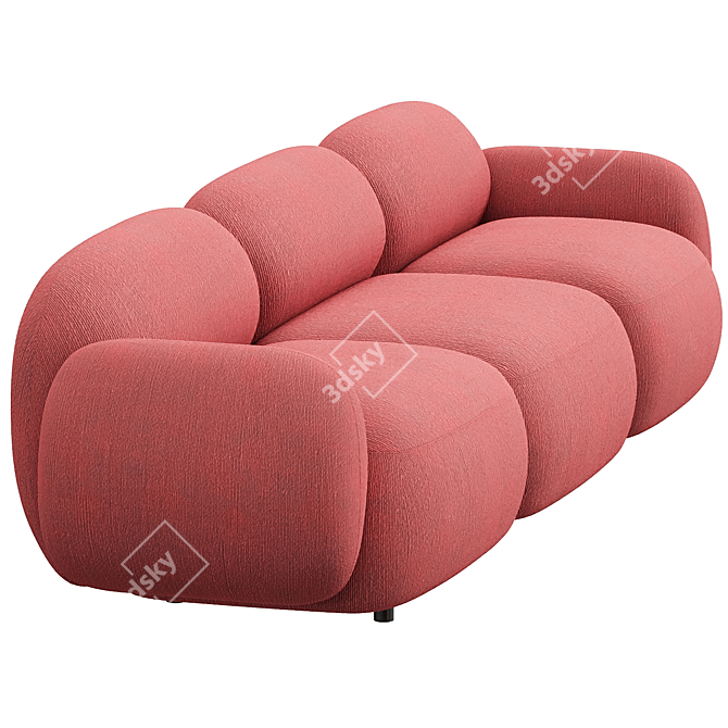 Sundae 3 Seater Sofa: Modern Elegance 3D model image 4