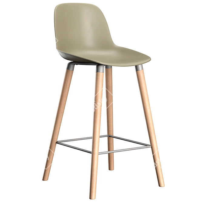 Modern High Stool - Albert Kuip 3D model image 1