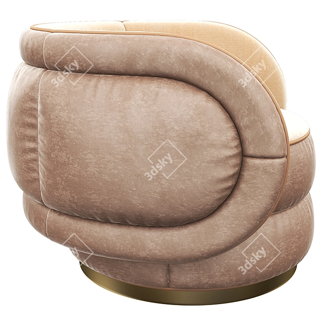 Dyor Mania Armchair: Realistic 3D Model for 3ds Max 3D model image 2