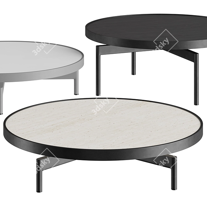 GANDIABLASCO ONDE | Versatile Outdoor and Indoor Table 3D model image 1