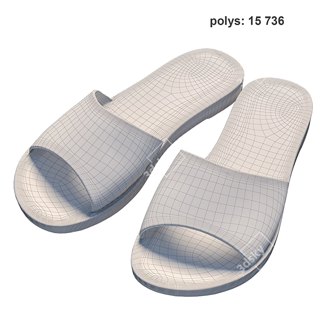 360 Scan Shoes: High-Resolution Textured Design 3D model image 3