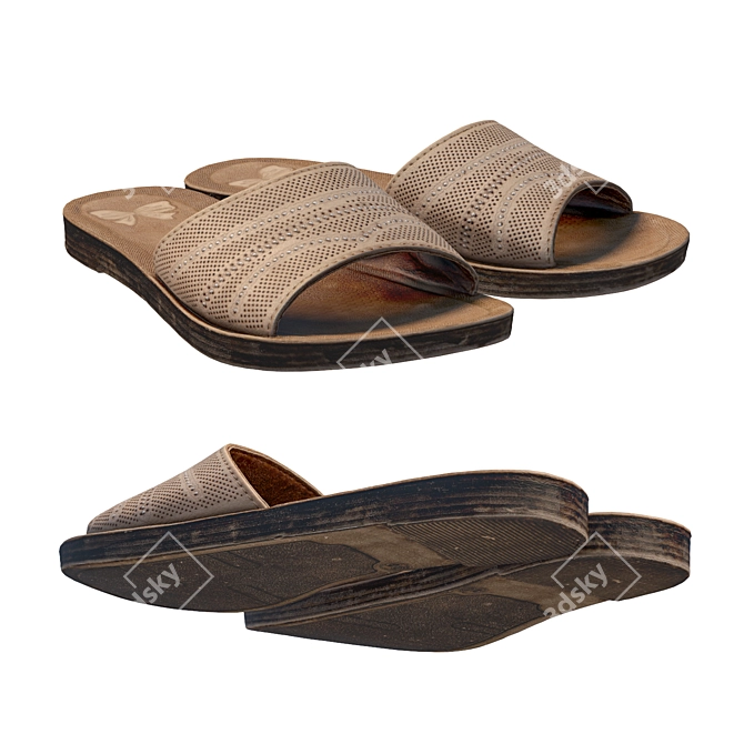 360 Scan Shoes: High-Resolution Textured Design 3D model image 4