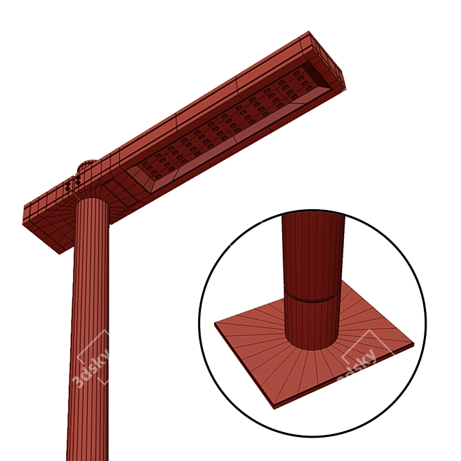 Corona Outdoor Street Lamp 3D model image 2