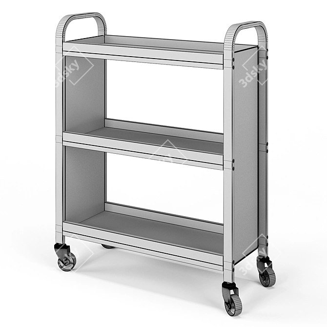 Vasagle Universal Steel Trolley 3D model image 11