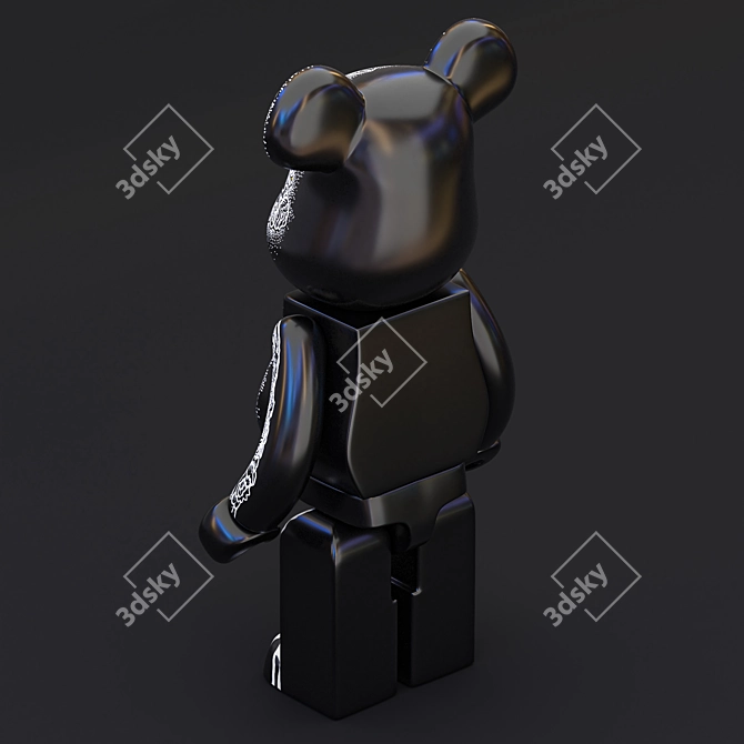 Poseable Bearbrick Toy 3D model image 4